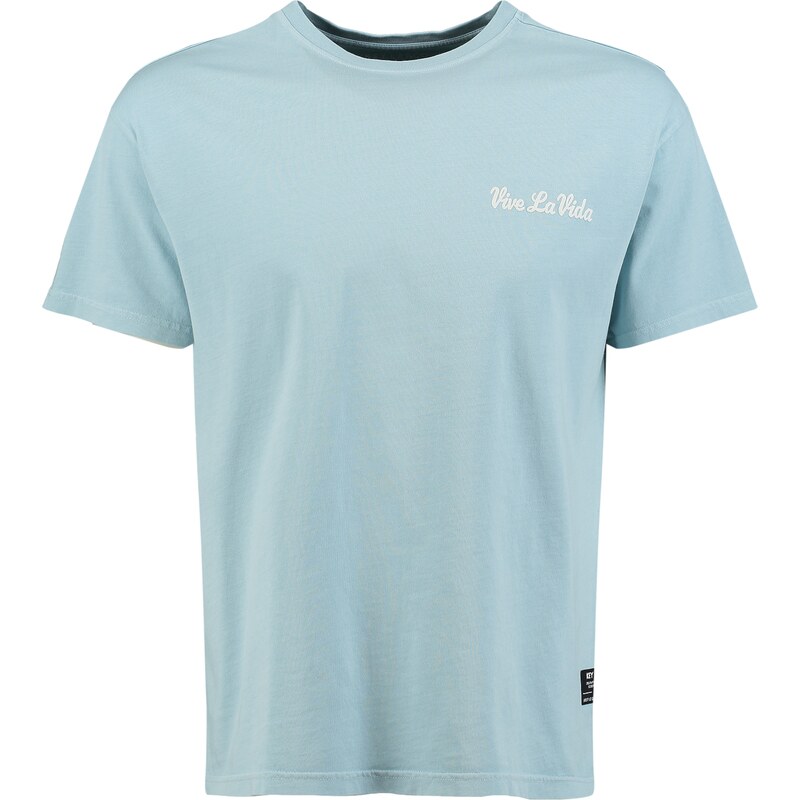 Key Largo Tričko VIVE LA VIDA modrá / biela 62937657