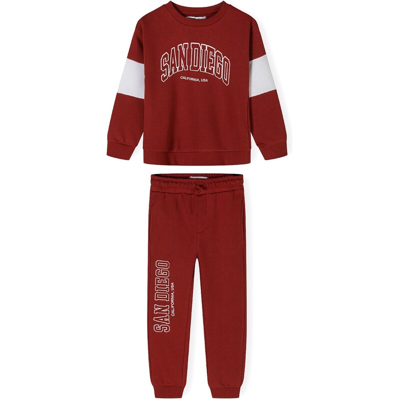 MINOTI Joggingová súprava červená / biela 63165258