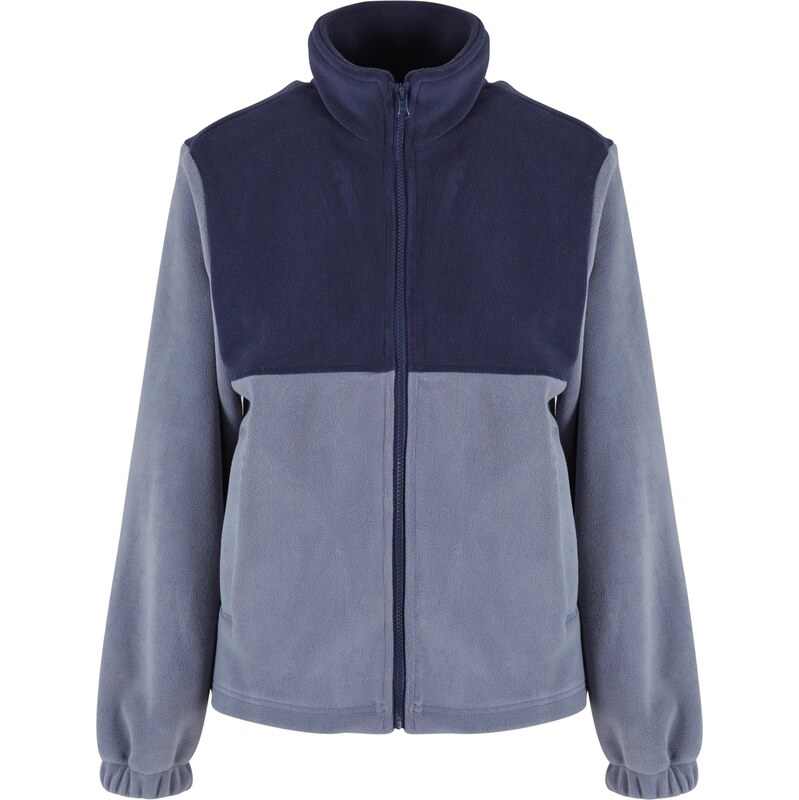Urban Classics Flisová bunda indigo / modrosivá 63146960