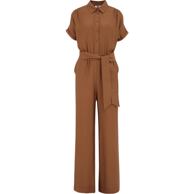 WE Fashion Overal hnedá 63165629