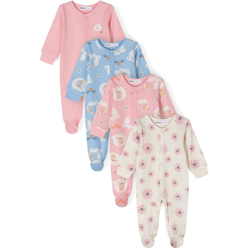 MINOTI Body modrá / svetloružová / biela 62937471