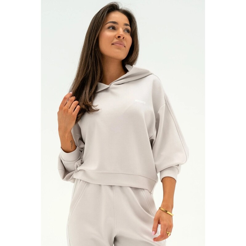 Mosquito Dámska tepláková mikina s kapucňou Chase Coconut kokosová, 62942245