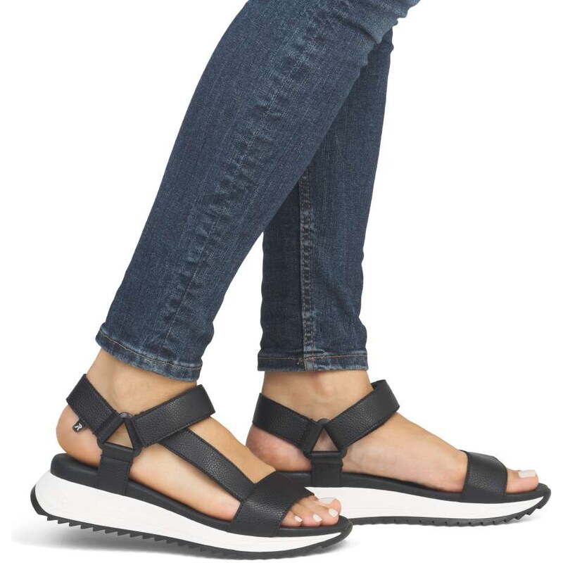 Dámske sandále RIEKER W2951-00 čierna S5