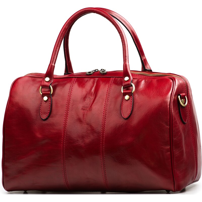 Blaire Kožená cestovná taška Verity červená 66786704