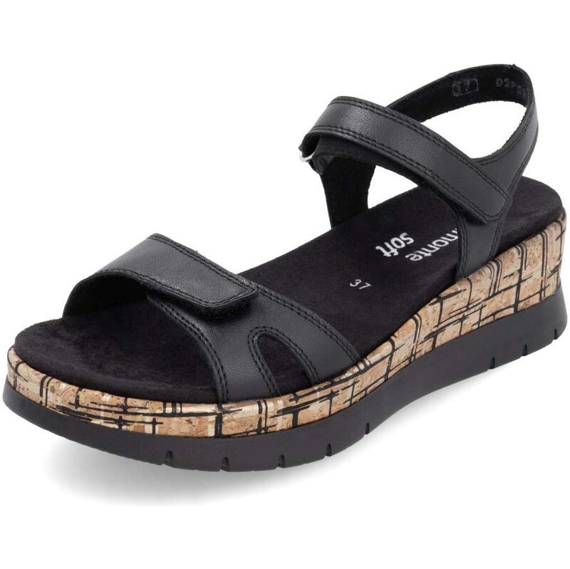 E-shop RIEKER Dámske sandále REMONTE D2P52-00 čierna S5
