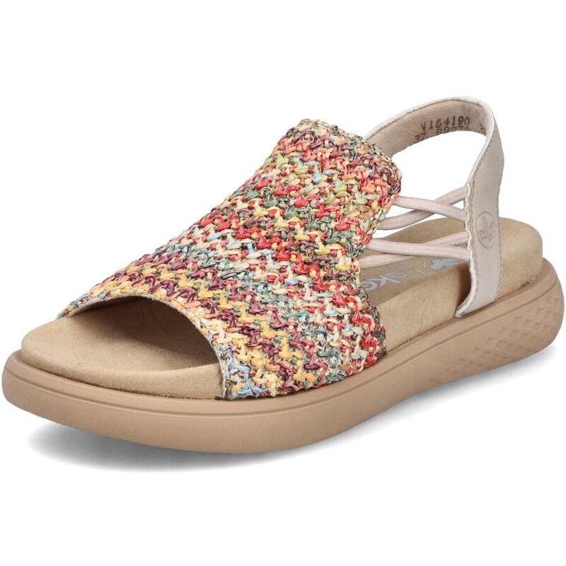 Dámske sandále RIEKER V1541-90 béžová S5 62945036