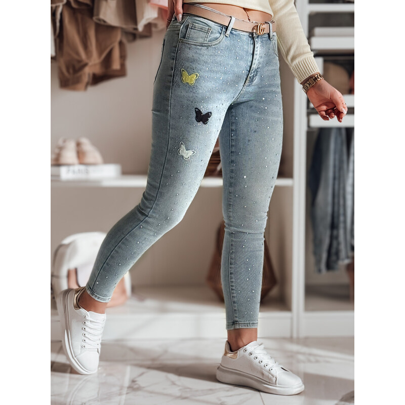 DStreet Dámske skinny rifle s ozdobami LUMITTA 65388914