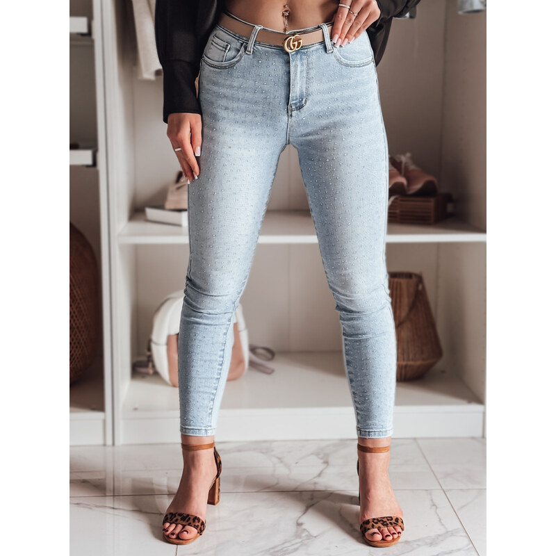 DStreet Dámske skinny rifle s ozdobami 65388900