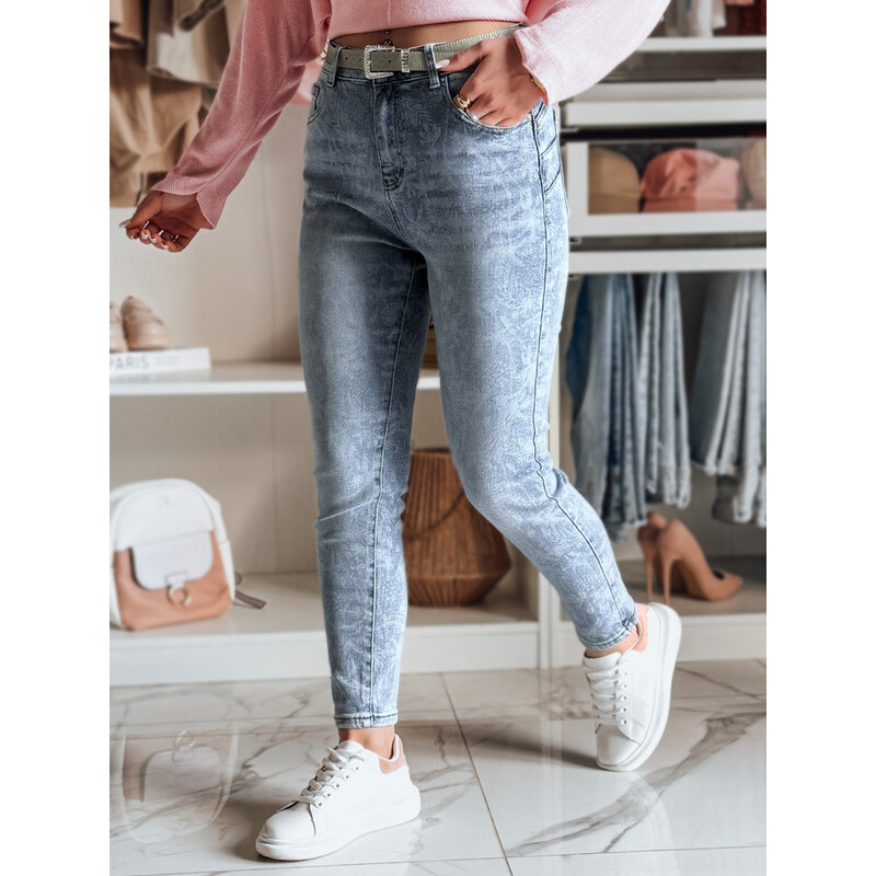 DStreet Dámske slim fit rifle BOTANIDA s pásom 64676244