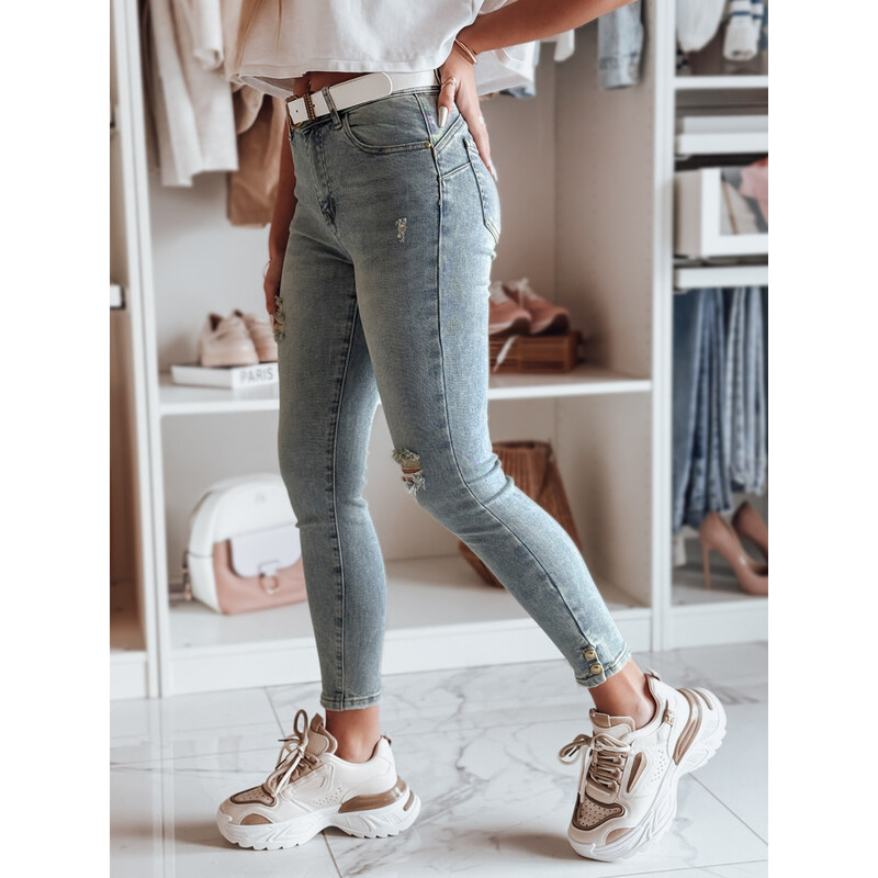 DStreet Dámske skinny rifle ICONON s opaskom 65388845