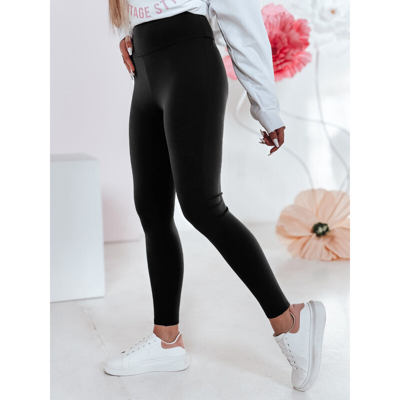 DStreet Dámske legíny s vysokým pásom SOFLEGG čierne 65388849