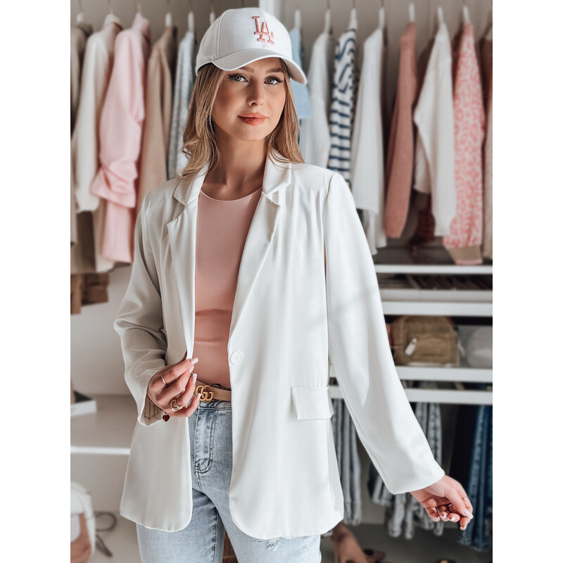 DStreet Dámska oversize biela sako RESIDAL 64676263