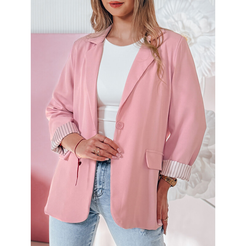 DStreet Ružová oversize dámska marynarka 64676271