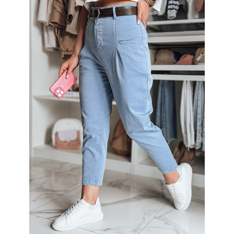 DStreet Dámske chinos nohavice CHINOSKA modré 64677585