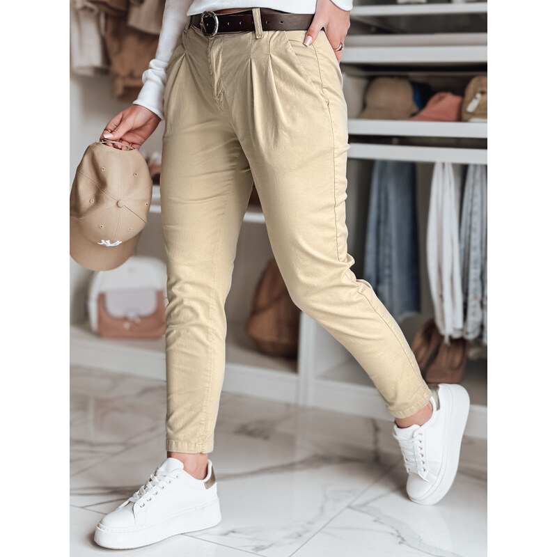 DStreet Dámske chinos nohavice s opaskom MODELA 64677793
