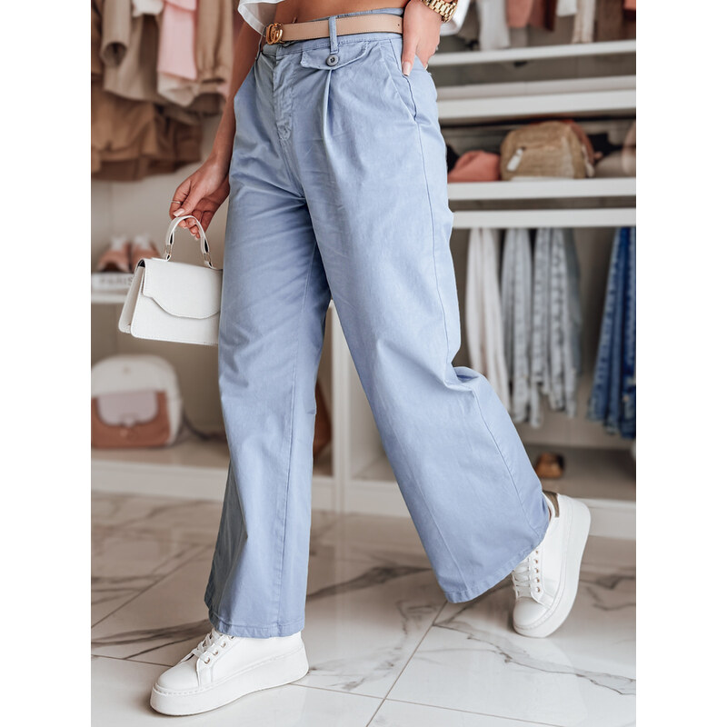DStreet Dámske nohavice wide leg MOBISKA modré 64678056