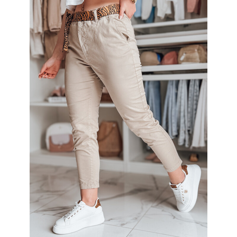 DStreet Dámske casual nohavice s opaskom MADELINA 64678695