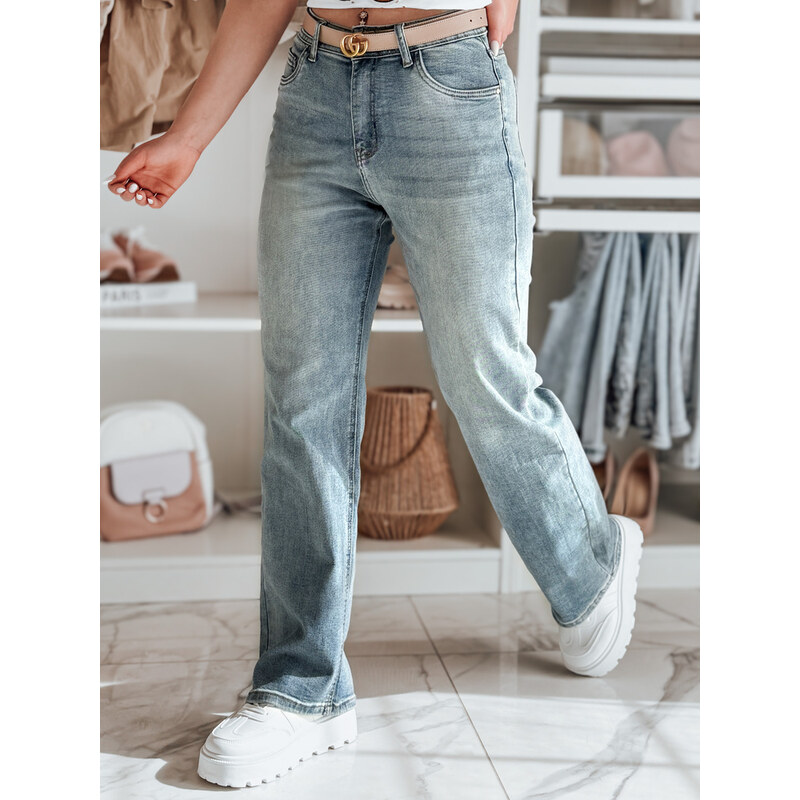 DStreet Dámske džínsy wide leg LOSSLEG modré 64678930