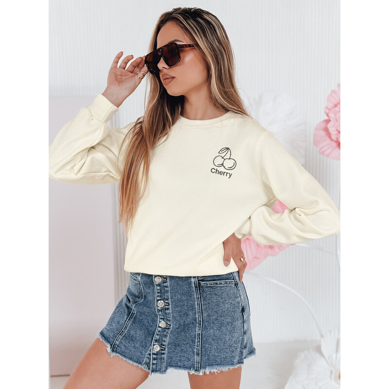 DStreet Dámska oversize mikina s výšivkou Cherry 64790352
