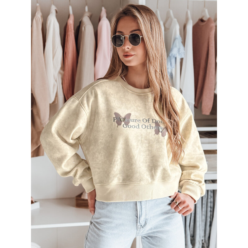 DStreet Dámska oversize mikina tie-dye s motýľmi 64790353