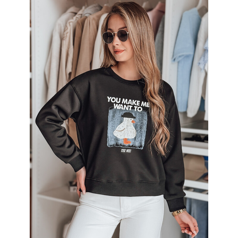 DStreet Dámska oversize mikina s potlačou GOOSHY 64790120