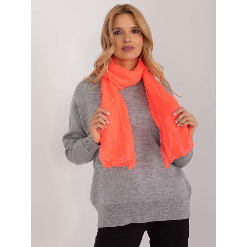 BASIC Neónovo ružová šatka s kamienkami AT-CH-14555.34P-fluo pink 49971538