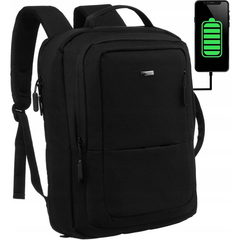 Cestovný batoh s priestorom pre notebook a USB portom - Peterson 65263521