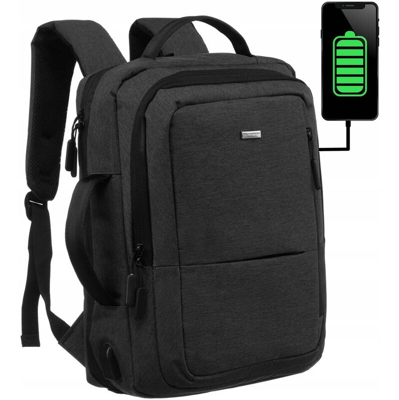 Cestovný batoh s priestorom pre notebook a USB portom - Peterson 65263522