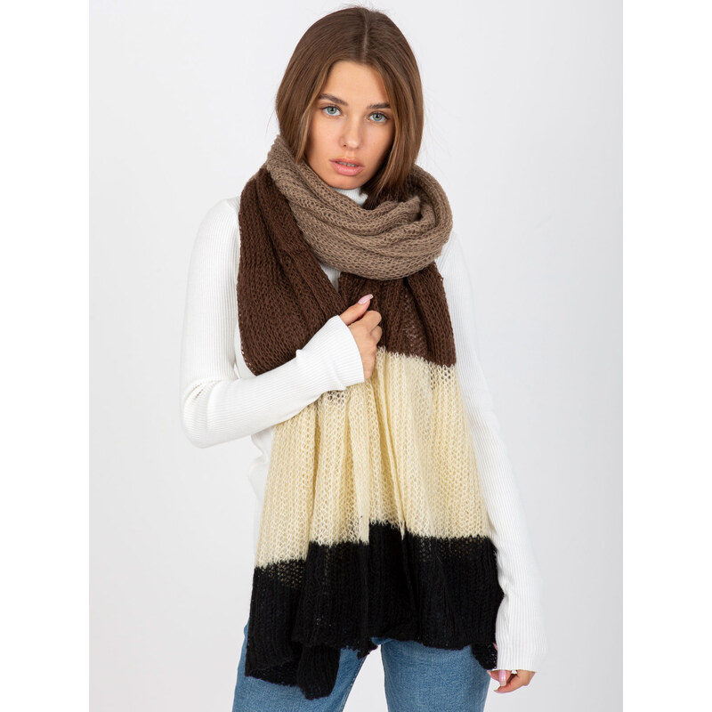 BASIC Farebný dlhý šál - hnedý -AT-SZ-LM72271.94 36806576