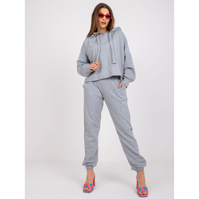 RELEVANCE Sivá tepláková súprava -RV-KMPL-7826.82P-grey 57949961