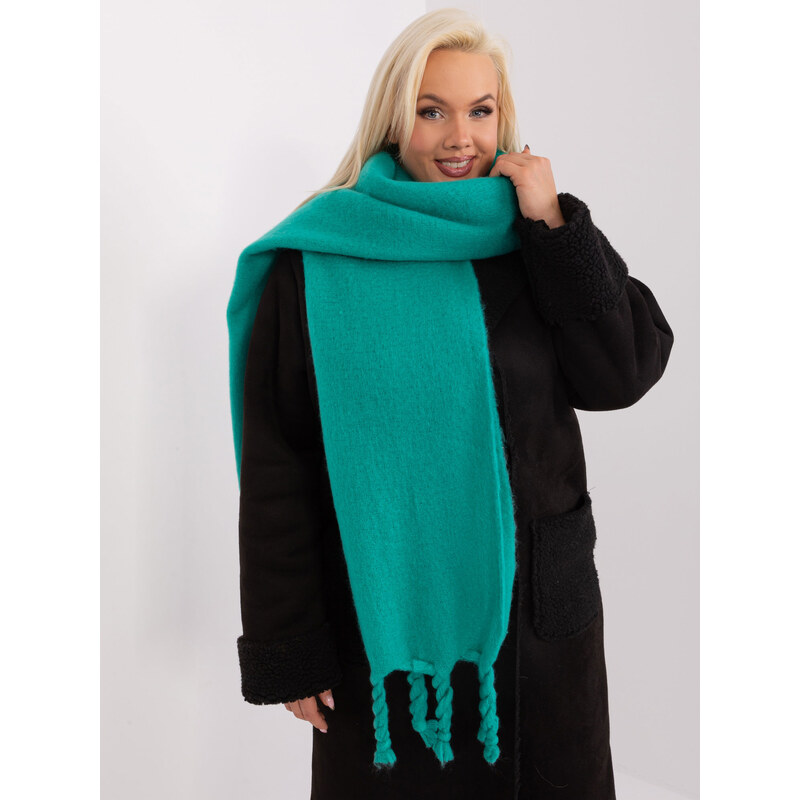 ITALY MODA Tyrkysový šál s vrkočmi AT-SZ-2313502.94P-turquoise 57953959