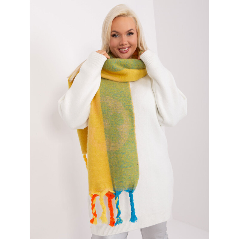 ITALY MODA Farebný šál s vrkočmi a vzormi AT-SZ-2316.31P-multicolor 57954279