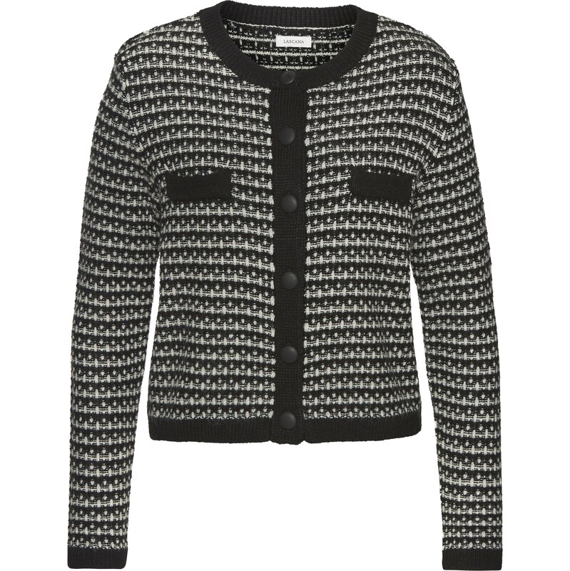 LASCANA Kardigán sivá / čierna 62961221