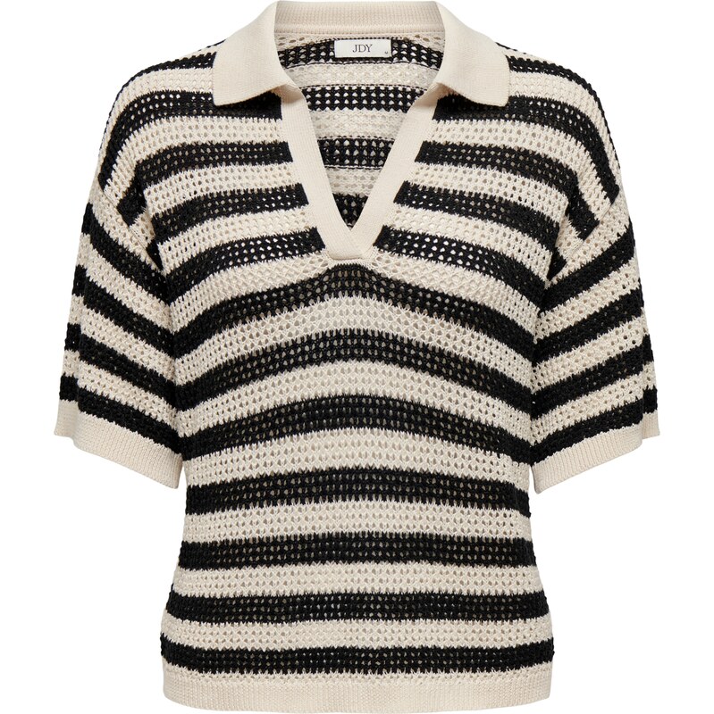 JDY Sveter JDYTIKKA béžová / čierna 62961459