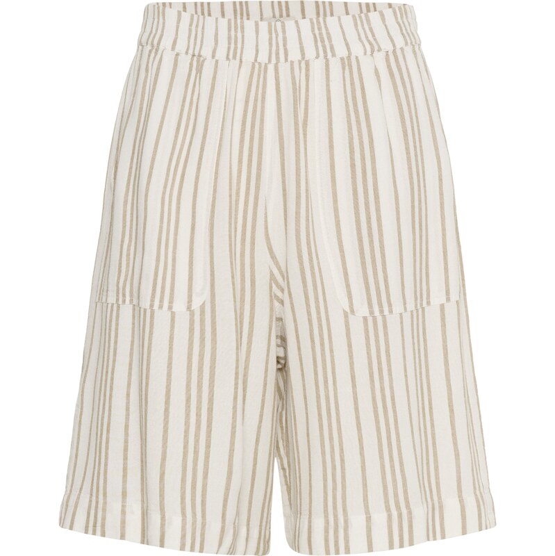 Kaffe Nohavice Milia béžová / biela 62961556