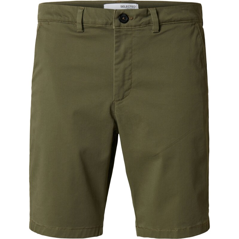 SELECTED Chino nohavice SLHMiles olivová 62961721