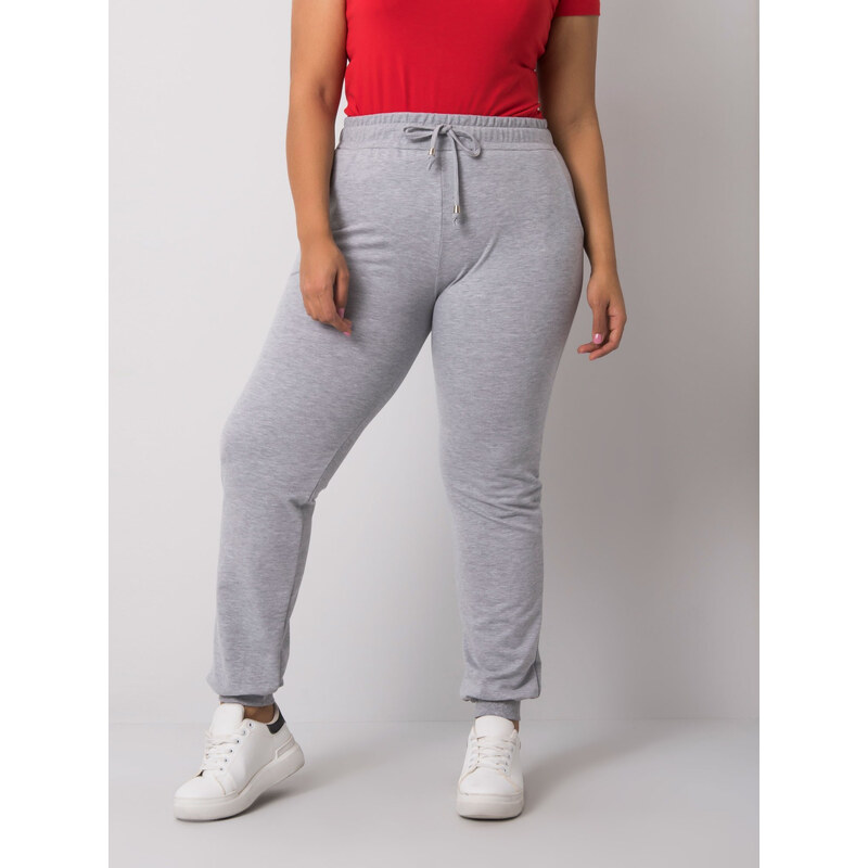 BASIC Klasické svetlo šedé tepláky RV-DR-6301.88-light grey 22204971