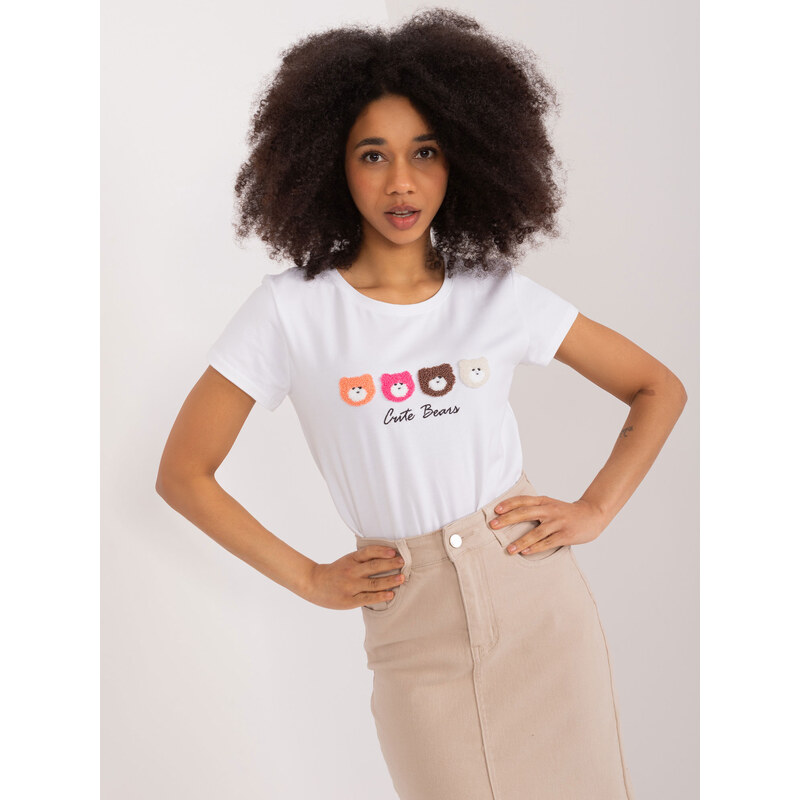 BASIC FEEL GOOD Biele tričko s potlačou RV-BZ-9625.56-white 52670810