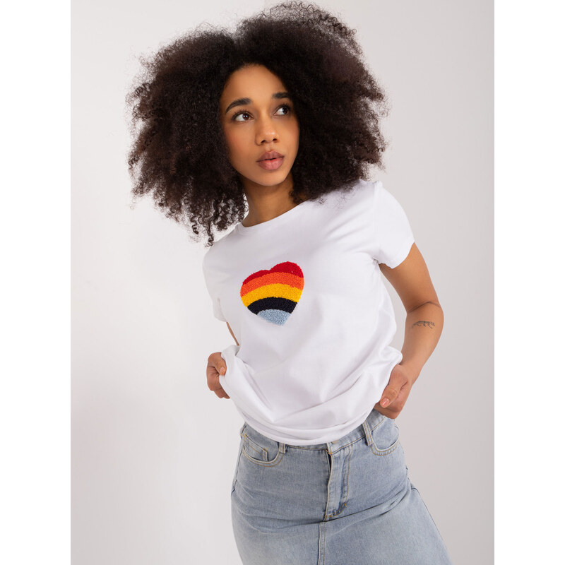 BASIC FEEL GOOD Biele tričko s potlačou RV-BZ-9633.05X-white 52670808