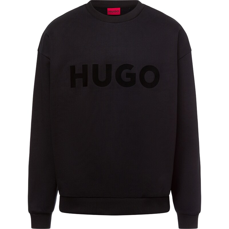 HUGO Mikina Dinex čierna / čierna melírovaná 62829803