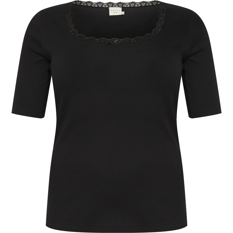 KAFFE CURVE Tričko Britt čierna 62961555