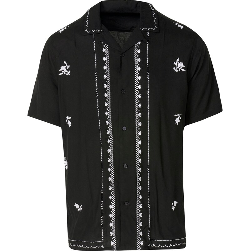 KOROSHI Košeľa čierna / biela 62961690