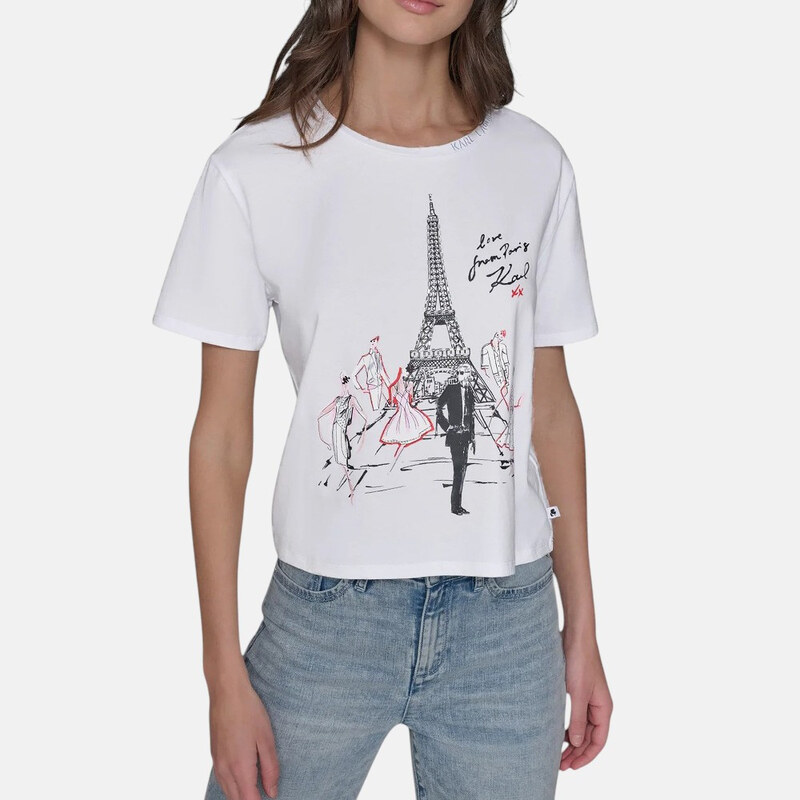 Dámské volné triko Karl Lagerfeld Paris 56179 62962075