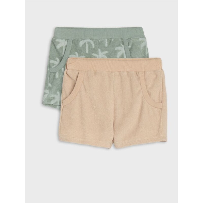 Sinsay - Súprava 2 šortiek - popolavo zelená 65759820