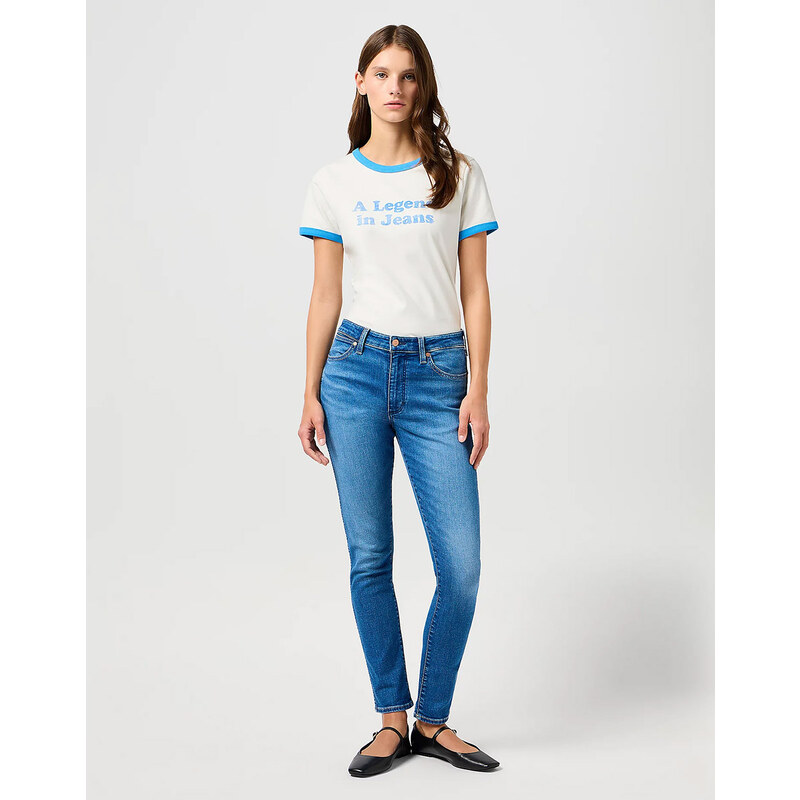 Dámske džínsy WRANGLER SIENNA REBEL BLUE 112362641 62966559