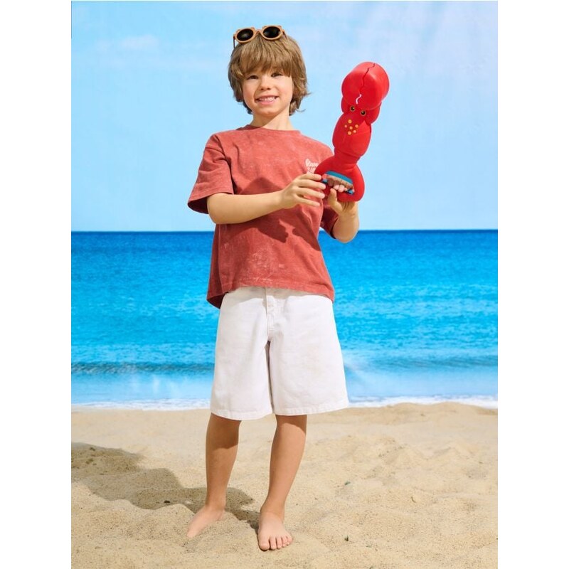 Sinsay - Rifľové kraťasy - krémová 65756365