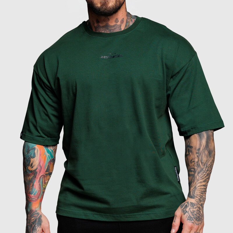 Oversize tričko Iron Aesthetics Major, zelené 59481934