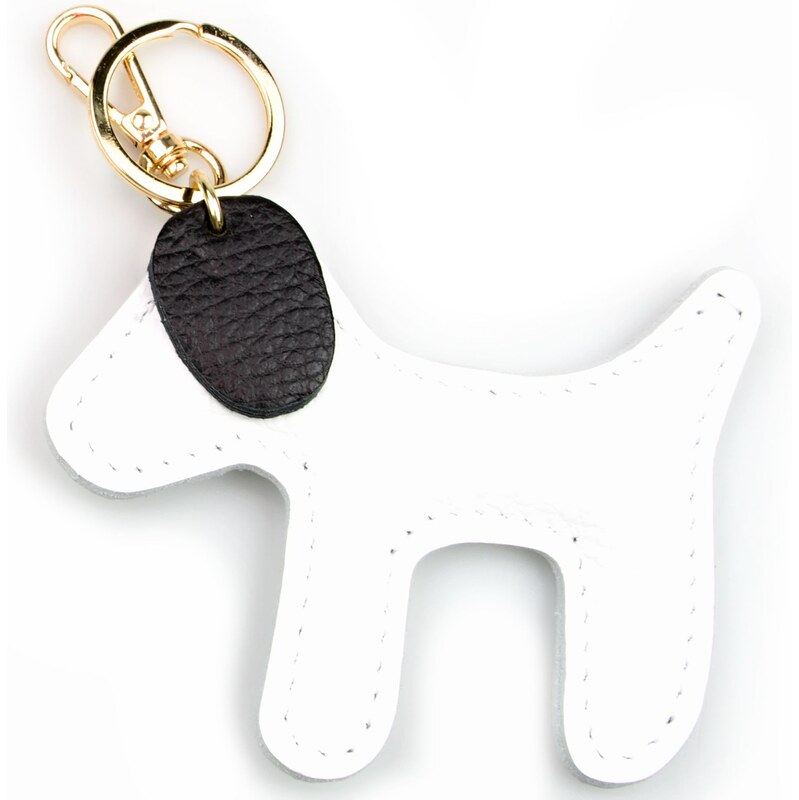 Blaire Prívesok na kabelku pes biely 64988203