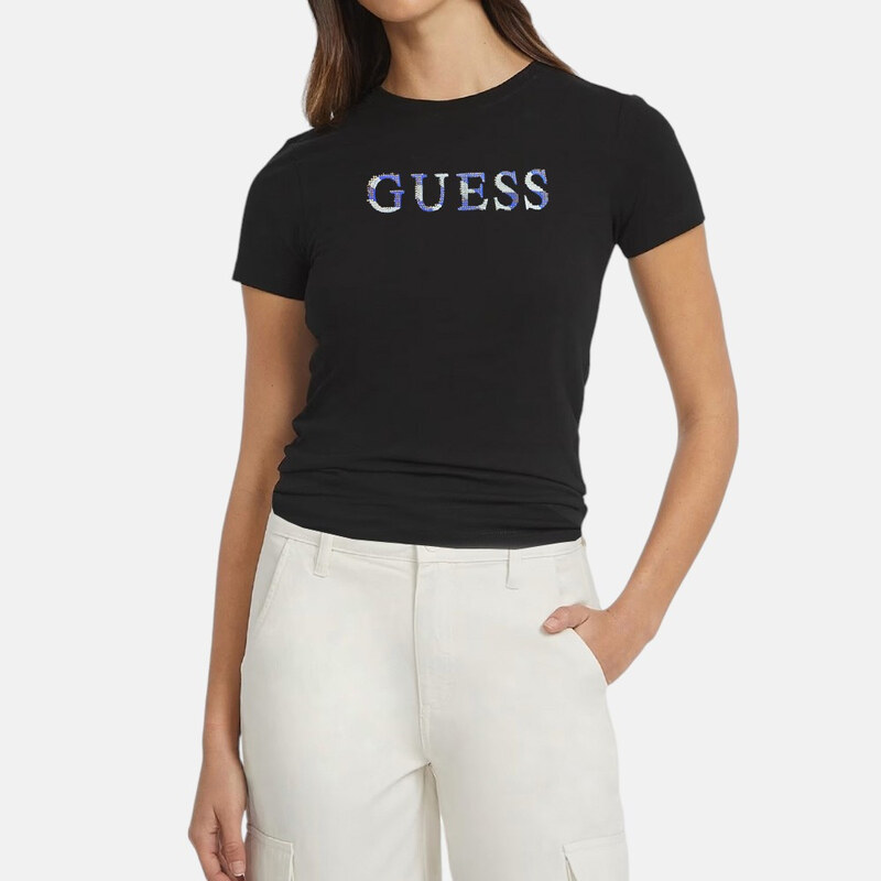 Dámské černé triko Guess 56180 62969439