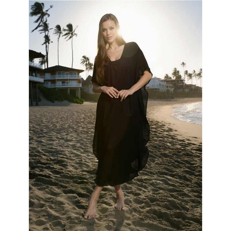 Sinsay - Plážové pončo - čierna 65750986